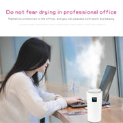 Small-3 2W Humidifier Moisture Meter Moisturizing Instrument with LED Night Light, Water Tank Capacity: 260ml(White)