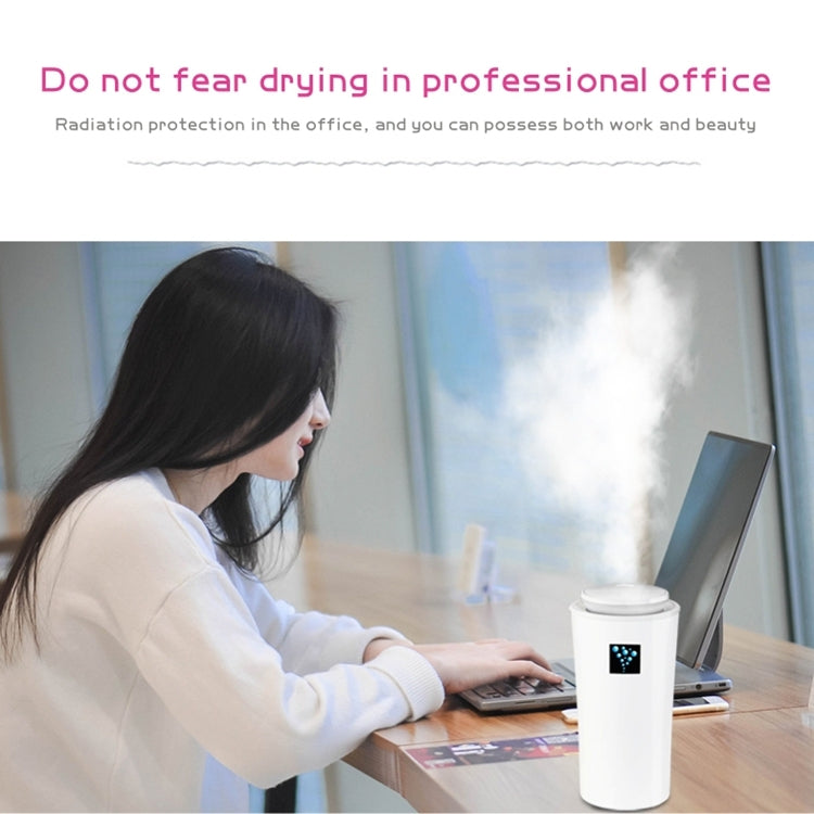 Small-3 2W Humidifier Moisture Meter Moisturizing Instrument with LED Night Light, Water Tank Capacity: 260ml(White)