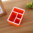 Desktop Storage Organizer Remote Control Caddy Holde for Desk Office Supplies(Orange) - free shipping - PMc TechLife - Order now!