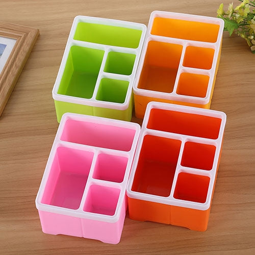 Desktop Storage Organizer Remote Control Caddy Holde for Desk Office Supplies(Green)