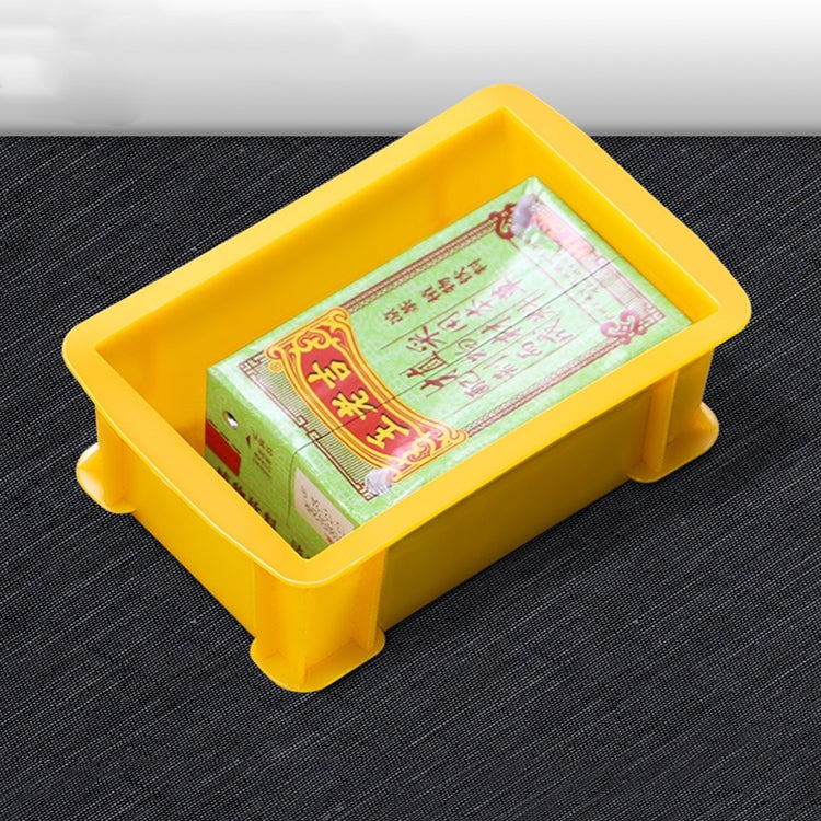 Thick Multi-function Material Box Brand New Flat Plastic Parts Box Tool Box, Size: 15.6cm x 10.1cm x 5.3cm(Yellow) - Storage Bags & Boxes by PMC TechLife | Online Shopping South Africa | PMC TechLife | Buy Now Pay Later Mobicred