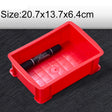 Thick Multi-function Material Box Brand New Flat Plastic Parts Box Tool Box, Size: 20.7cm x 13.7cm x 6.4cm(Red) - Storage Bags & Boxes by PMC TechLife | Online Shopping South Africa | PMC TechLife | Buy Now Pay Later Mobicred