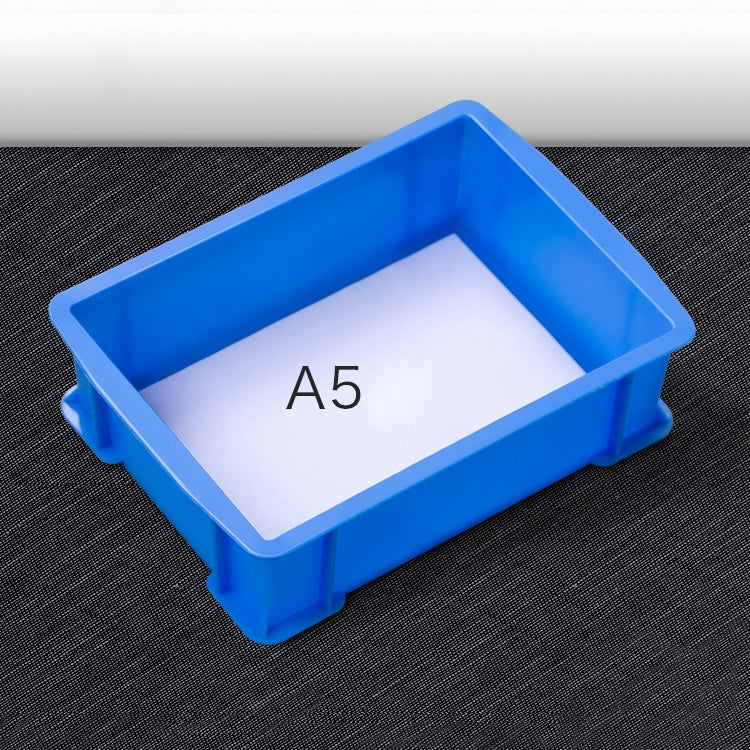 Thick Multi-function Material Box Brand New Flat Plastic Parts Box Tool Box, Size: 25.3cm x 18cm x 7.4cm(Blue) - Storage Bags & Boxes by PMC TechLife | Online Shopping South Africa | PMC TechLife | Buy Now Pay Later Mobicred