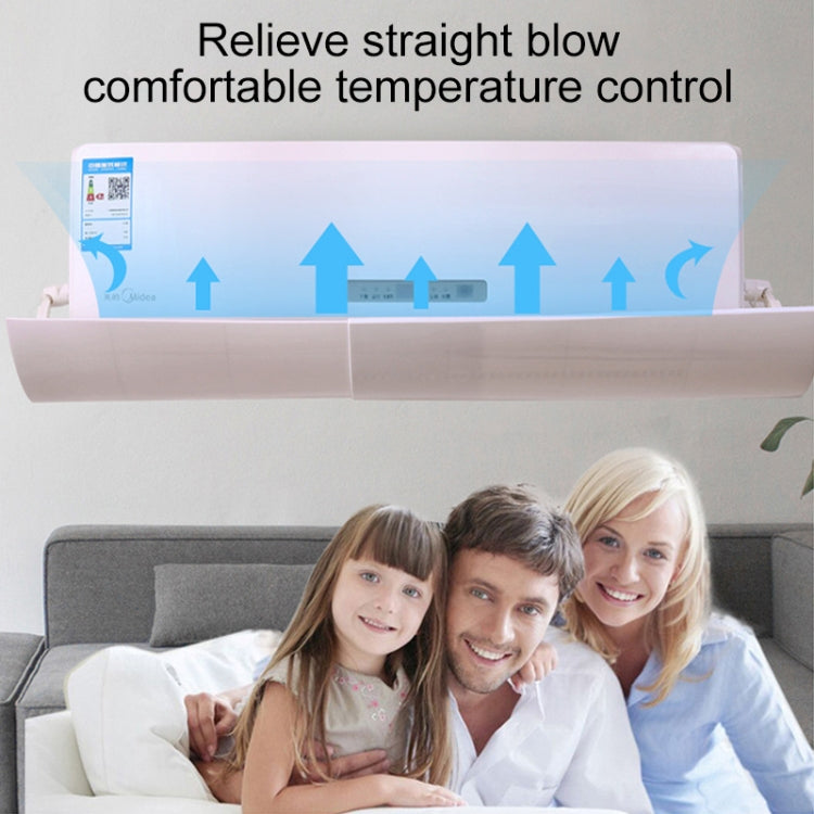 Air Conditioning Wind Deflector Shroud Bedroom Wall-Mounted Baby Universal Anti-Straight Blowing Air Conditioning Windshield(White)