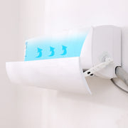 Air Conditioning Wind Deflector Shroud Bedroom Wall-Mounted Baby Universal Anti-Straight Blowing Air Conditioning Windshield(White)