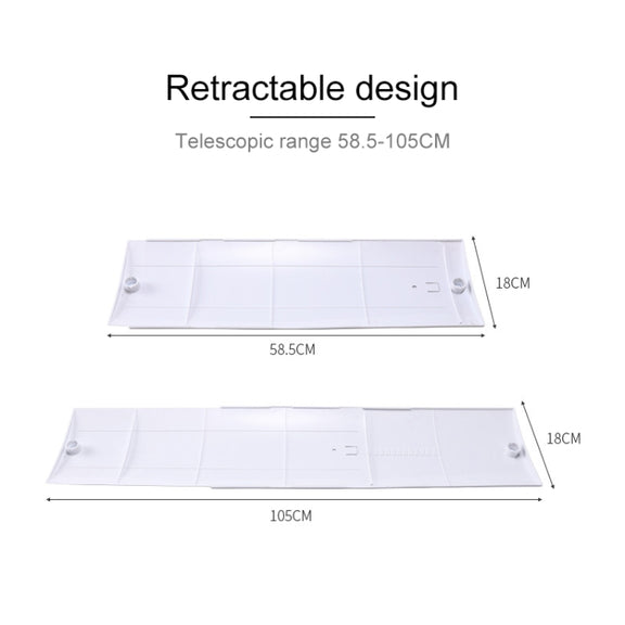 Air Conditioning Wind Deflector Shroud Bedroom Wall-Mounted Baby Universal Anti-Straight Blowing Air Conditioning Windshield(White)