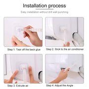 Air Conditioning Wind Deflector Shroud Bedroom Wall-Mounted Baby Universal Anti-Straight Blowing Air Conditioning Windshield(White)