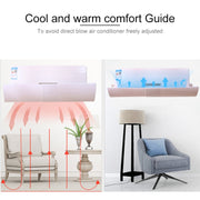 Air Conditioning Wind Deflector Shroud Bedroom Wall-Mounted Baby Universal Anti-Straight Blowing Air Conditioning Windshield(White)