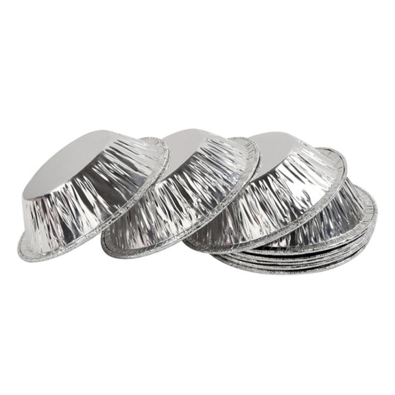 100pcs / Pack  Aluminum Foil Egg Tart Cup Cake Holder, Size: 7.5 x 4 x 2cm