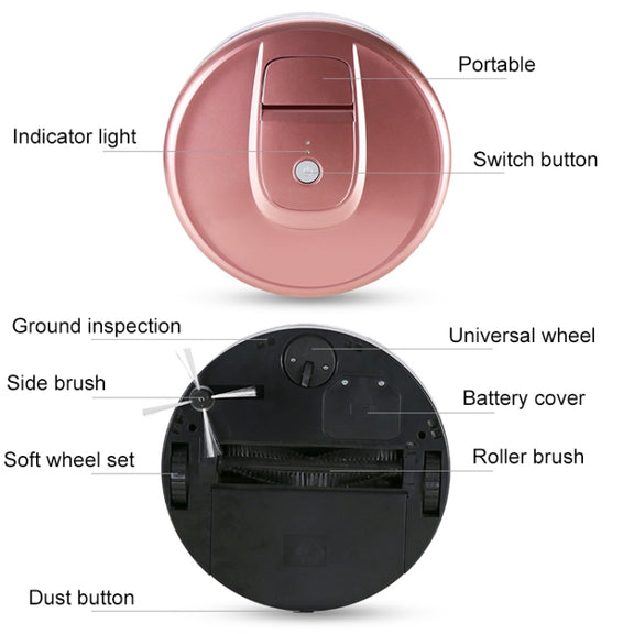 FD-RSW(E) Smart Household Sweeping Machine Cleaner Robot(Grey)