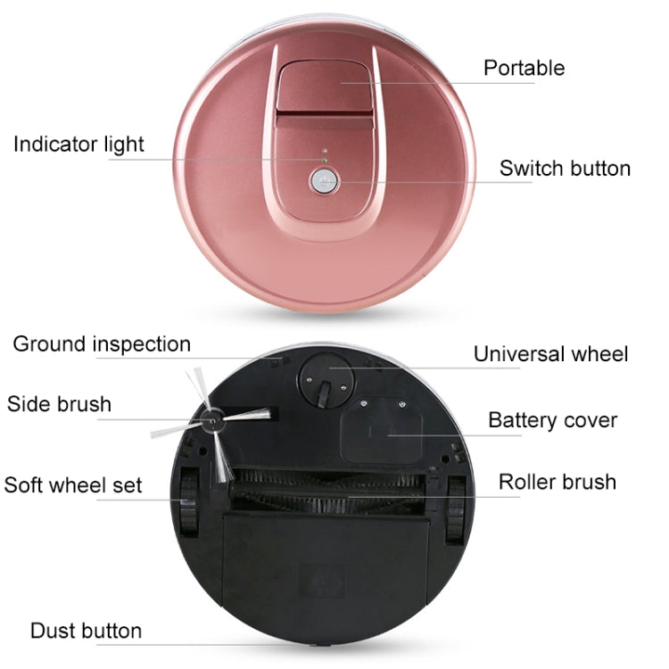 FD-RSW(E) Smart Household Sweeping Machine Cleaner Robot(Grey)