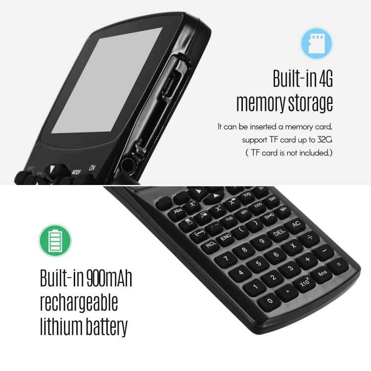 2.4 inch Display Screen Anti-peeping Scientific Calculator, Support Sound Recording / Radio / Music & Video Playing