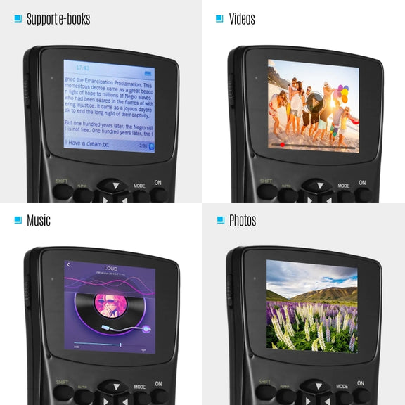 2.4 inch Display Screen Anti-peeping Scientific Calculator, Support Sound Recording / Radio / Music & Video Playing