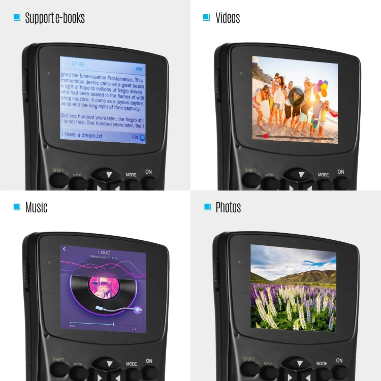 2.4 inch Display Screen Anti-peeping Scientific Calculator, Support Sound Recording / Radio / Music & Video Playing