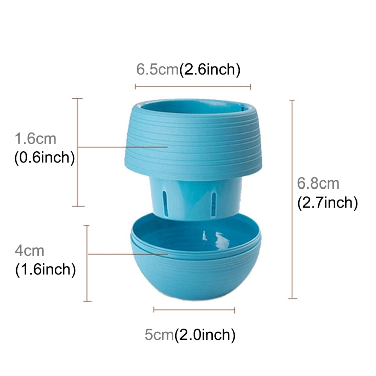 Colourful Mini Round Plastic Plant Flower Pot Garden Home Office Decoration Nursery Pots  Plant Flowerpot with Water Tank, Random Color Delivery - Flower Pots & Planters by PMC TechLife | Online Shopping South Africa | PMC TechLife | Buy Now Pay Later Mobicred