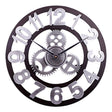 Retro Wooden Round Single-sided Gear Clock Arabic Number Wall Clock, Diameter: 70cm (Silver) - free shipping - PMC TechLife - Order now!