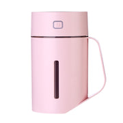 ML-S2 Water Cup Shape Intelligent Mute LED Night Light Atomized Humidifier Air humidification Machine(Pink)