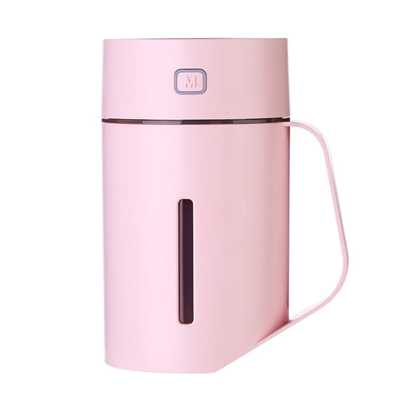 ML-S2 Water Cup Shape Intelligent Mute LED Night Light Atomized Humidifier Air humidification Machine(Pink)