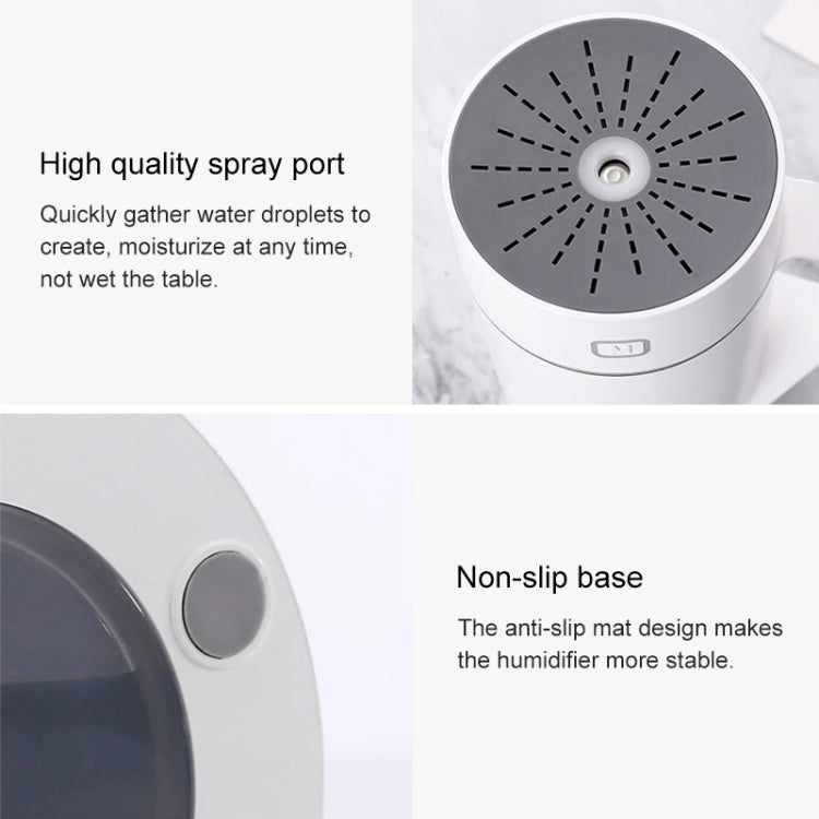 ML-S2 Water Cup Shape Intelligent Mute LED Night Light Atomized Humidifier Air humidification Machine(Pink)