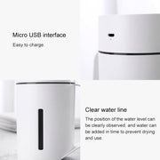 ML-S2 Water Cup Shape Intelligent Mute LED Night Light Atomized Humidifier Air humidification Machine(Pink)