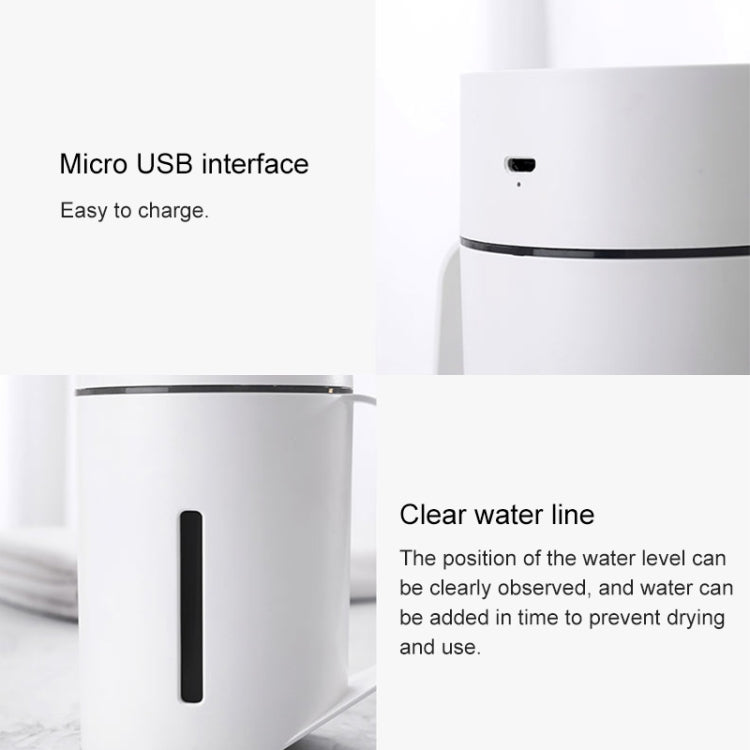 ML-S2 Water Cup Shape Intelligent Mute LED Night Light Atomized Humidifier Air humidification Machine(Pink)