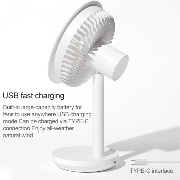 Original Xiaomi Youpin SOLOVE USB Charging Desktop Electric Fan Dormitory Office Mini Fan, with 3 Speed Control(Black)