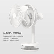 Original Xiaomi Youpin SOLOVE USB Charging Desktop Electric Fan Dormitory Office Mini Fan, with 3 Speed Control(White)