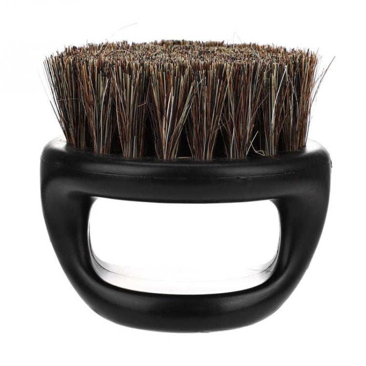 Men Ring Design Portable Boar Brush Black ABS Haircut Cleaning Shaving Brush(Black) - free shipping - PMC TechLife - Order now!