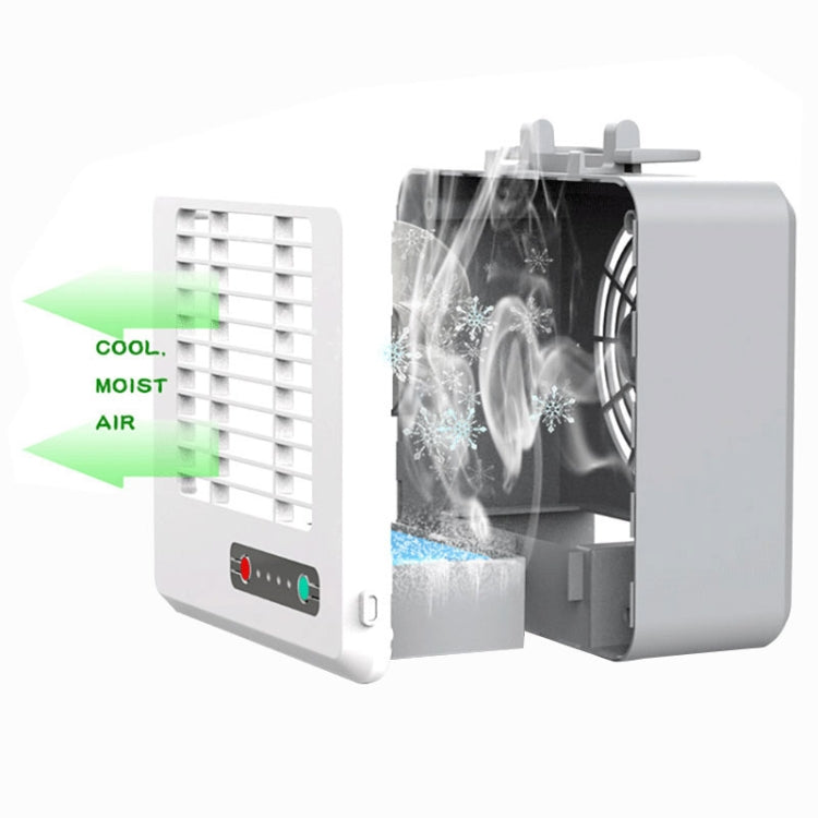 Portable Mini Silent Household Energy Saving Desktop Air Conditioner Fan Electric Air Cooler(White) - Electric Fans by PMC TechLife | Online Shopping South Africa | PMC TechLife