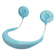 Creative Mini Hanging Neck Type Fan Outdoor LED Fan (Blue) - Electric Fans by PMC TechLife | Online Shopping South Africa | PMC TechLife | Buy Now Pay Later Mobicred