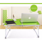 Plastic Mat Adjustable Portable Laptop Table Folding Stand Computer Reading Desk Bed Tray (Sapphire Blue)