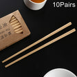 10 Pairs Natural Yellow Sandal Wood Non-slip Chopsticks - free shipping - PMc TechLife - Order now!