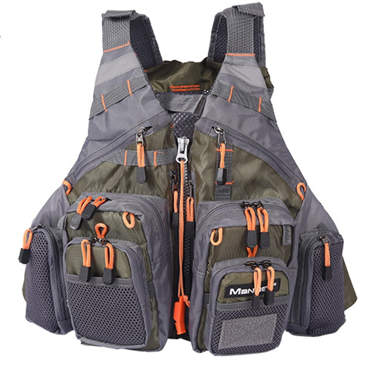 MANNER Outdoor Multifunctional Fishing Life Vest Swimming Life Jacket (Army Green) - Others by PMc TechLife | Online Shopping South Africa | PMc TechLife | Buy Now Pay Later Mobicred