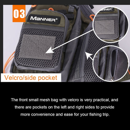 MANNER Outdoor Multifunctional Fishing Life Vest Swimming Life Jacket (Army Green) - Others by PMC Jewellery | Online Shopping South Africa | PMC Jewellery | Buy Now Pay Later Mobicred
