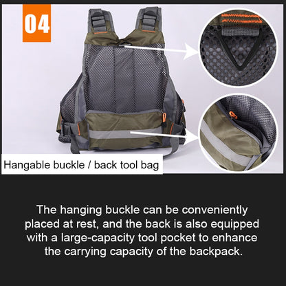 MANNER Outdoor Multifunctional Fishing Life Vest Swimming Life Jacket (Army Green) - Others by PMC Jewellery | Online Shopping South Africa | PMC Jewellery | Buy Now Pay Later Mobicred