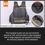 MANNER Outdoor Multifunctional Fishing Life Vest Swimming Life Jacket (Army Green)