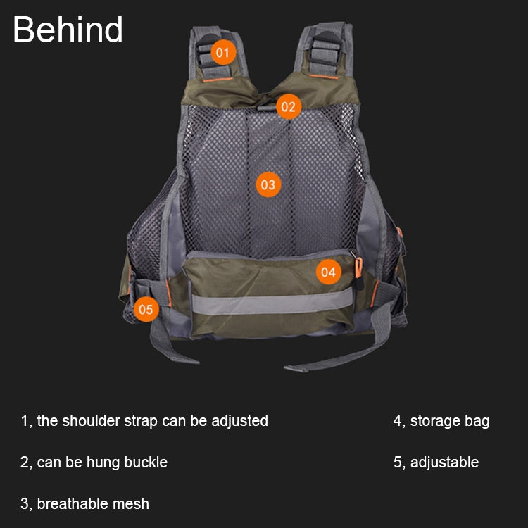 MANNER Outdoor Multifunctional Fishing Life Vest Swimming Life Jacket (Army Green) - Others by PMC Jewellery | Online Shopping South Africa | PMC Jewellery | Buy Now Pay Later Mobicred