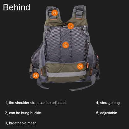 MANNER Outdoor Multifunctional Fishing Life Vest Swimming Life Jacket (Army Green) - Others by PMC Jewellery | Online Shopping South Africa | PMC Jewellery | Buy Now Pay Later Mobicred