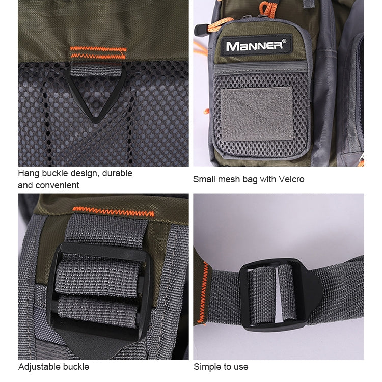 MANNER Outdoor Multifunctional Fishing Life Vest Swimming Life Jacket (Army Green) - Others by PMC Jewellery | Online Shopping South Africa | PMC Jewellery | Buy Now Pay Later Mobicred