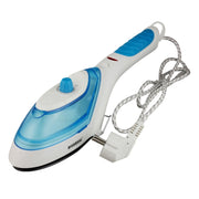 YB-888 900W 2 in 1 Multifunction Household Small Handheld Ironer Travel Portable Handheld Steam Hanging Hot Machine with Steam Brush & Measuring Cup, EU Plug(Blue)
