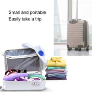 YB-888 900W 2 in 1 Multifunction Household Small Handheld Ironer Travel Portable Handheld Steam Hanging Hot Machine with Steam Brush & Measuring Cup, EU Plug(Purple)