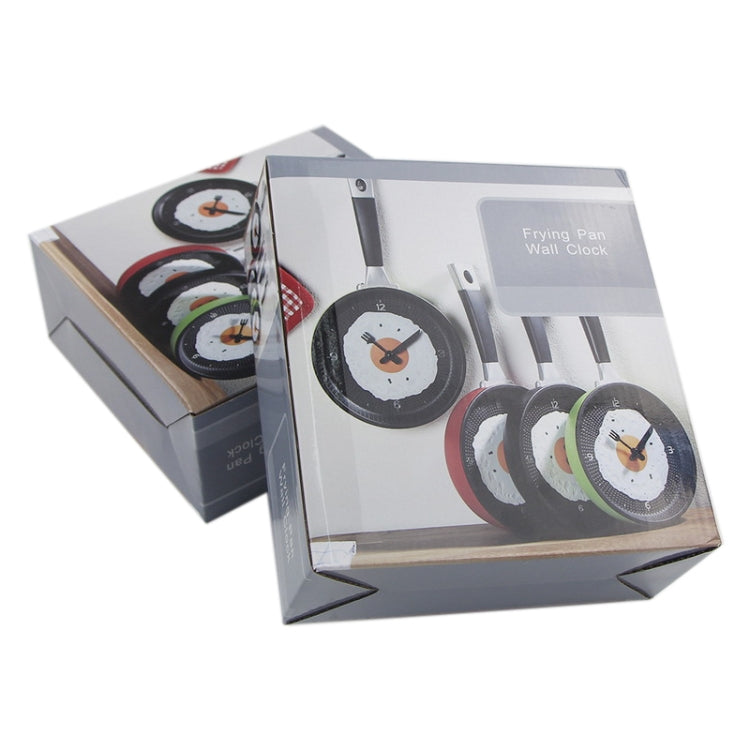 Fried Egg Pan Shape Creative Living Room Decorative Wall Clock (Black)