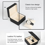 SBH002 PU Wrist Watch Storage Box Protective Case, Size: L