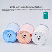 WT-H16 USB Charging Water Pattern Atomizing Humidifier with Colorful Night Lights, Water Tank Capacity: 300mL (Pink)
