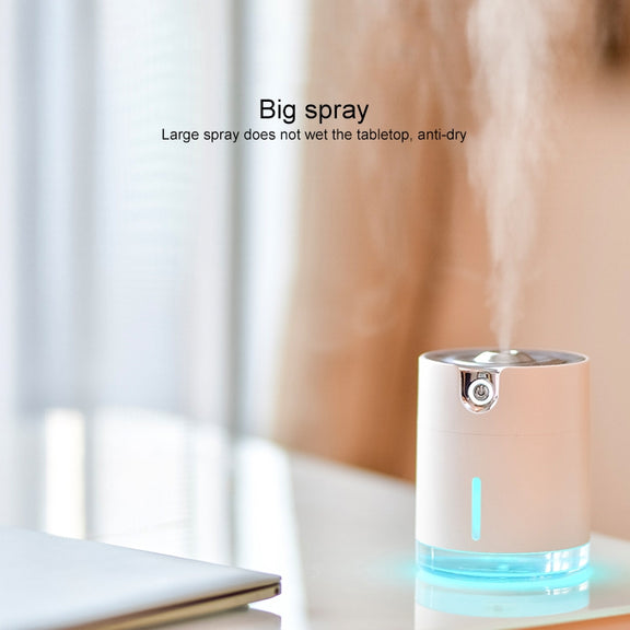 WT-H16 USB Charging Water Pattern Atomizing Humidifier with Colorful Night Lights, Water Tank Capacity: 300mL (Pink)
