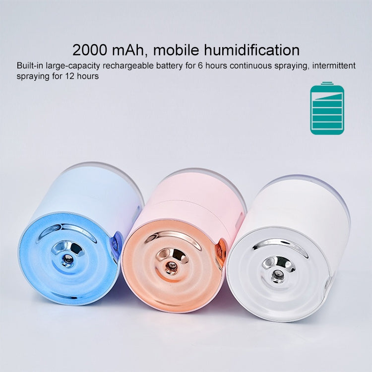 WT-H16 USB Charging Water Pattern Atomizing Humidifier with Colorful Night Lights, Water Tank Capacity: 300mL (Blue)