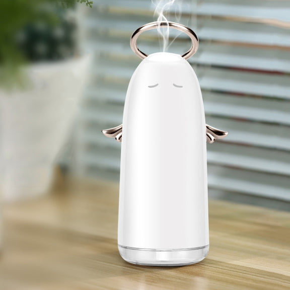 TSHM0 Mini Angel Atomizing Humidifier with Colorful Night Lights, Water Tank Capacity: 230mL (Gold)
