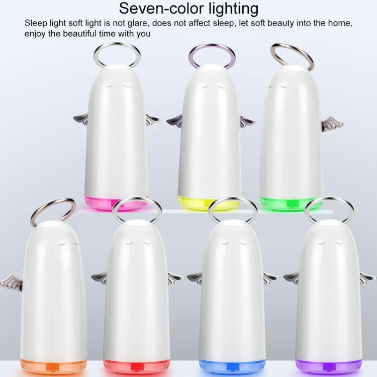 TSHM0 Mini Angel Atomizing Humidifier with Colorful Night Lights, Water Tank Capacity: 230mL (Silver) - free shipping - PMC TechLife - Order now!