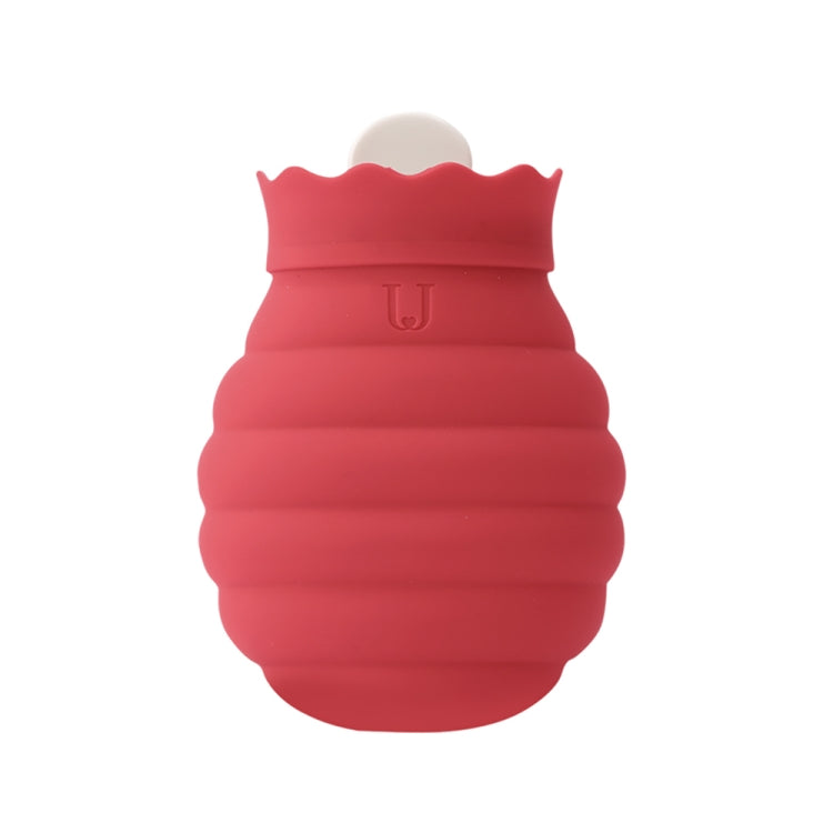 Original Xiaomi Youpin Jotun Judy Warm Water Bag  Silicone Hot Water Bag Small Size���15x10x5.8cm(Red)