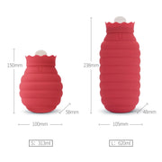 Original Xiaomi Youpin Jotun Judy Warm Water Bag  Silicone Hot Water Bag Small Size���15x10x5.8cm(Red)